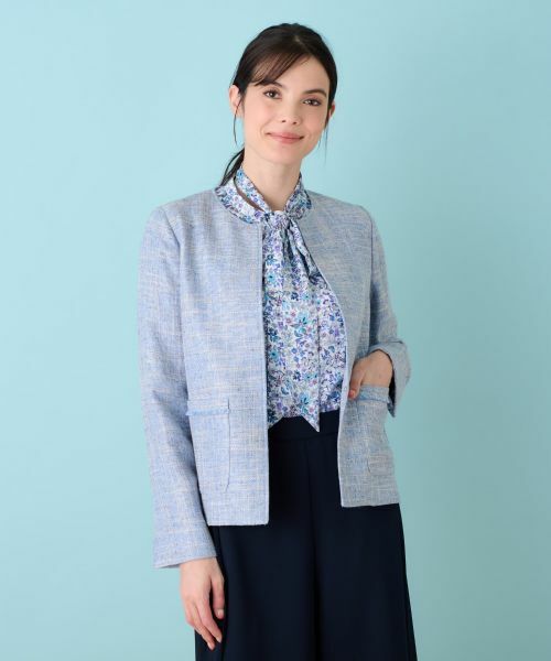 Leilian / レリアン テーラードジャケット | ノーカラージャケット | 詳細9