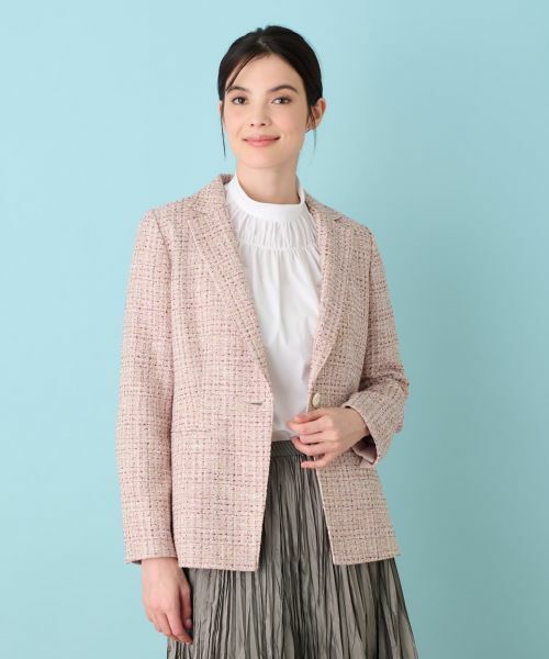 Leilian / レリアン テーラードジャケット | ブレザー(ピンク)