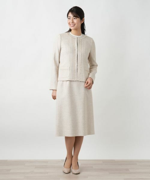 Leilian / レリアン セットアップ | ツイードノーカラースーツ | 詳細1