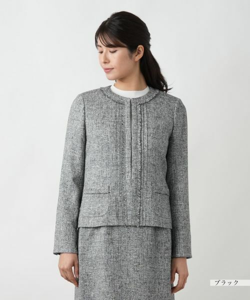 Leilian / レリアン セットアップ | ツイードノーカラースーツ | 詳細10