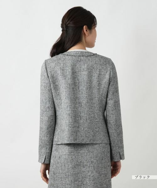 Leilian / レリアン セットアップ | ツイードノーカラースーツ | 詳細12