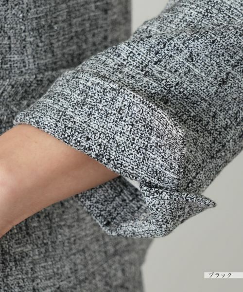 Leilian / レリアン セットアップ | ツイードノーカラースーツ | 詳細17