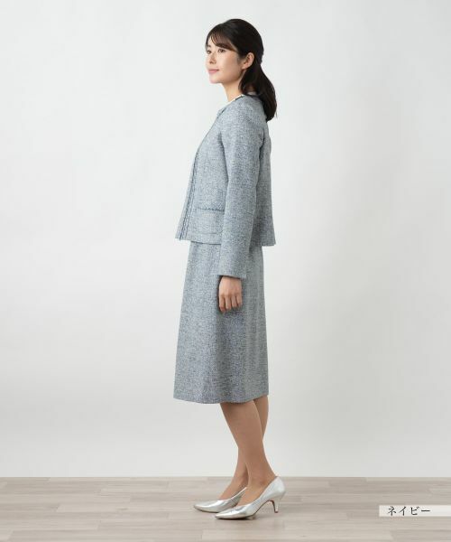 Leilian / レリアン セットアップ | ツイードノーカラースーツ | 詳細5