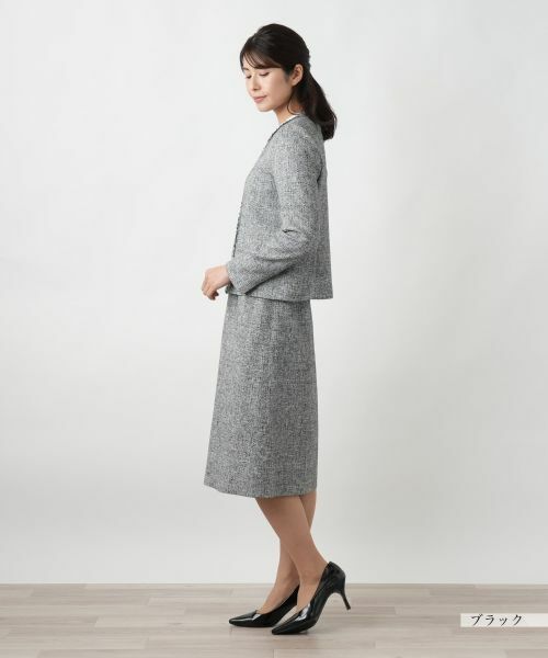 Leilian / レリアン セットアップ | ツイードノーカラースーツ | 詳細8