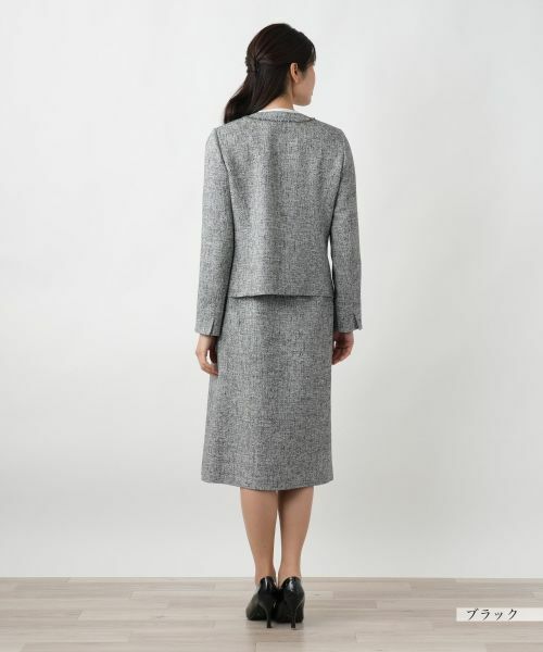Leilian / レリアン セットアップ | ツイードノーカラースーツ | 詳細9