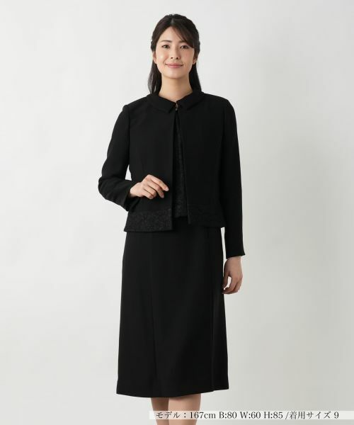 Leilian / レリアン ドレス | ワンピ−スアンサンブル【ブラックフォーマル】(ブラック)