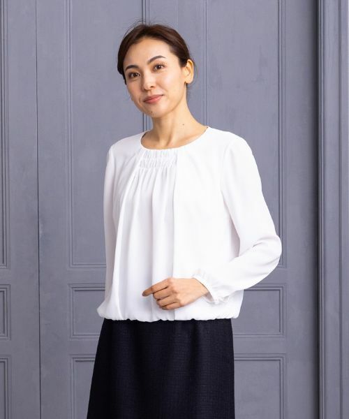 Leilian/レリアン ブラウス アイボリー 13(XL)