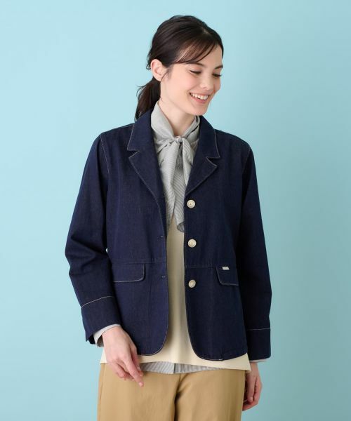 Leilian / レリアン テーラードジャケット | 洗えるジャケット【L JEANS】 | 詳細12