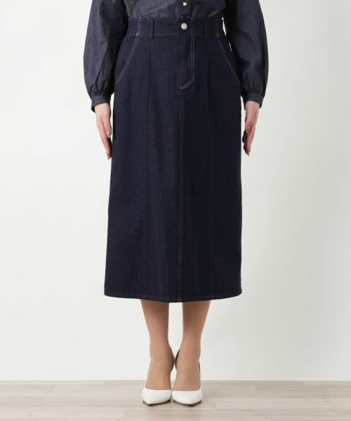 Leilian / レリアン ミニ・ひざ丈スカート | デニムスカート【L JEANS】 | 詳細4