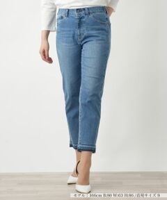 レリアン　ダークブルー スリムフィットデニムパンツ スリムフィットダークブルーデニムパンツ - メルカリ