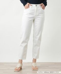 Leilian / レリアン その他パンツ | クロップドホワイトデニム【L JEANS】