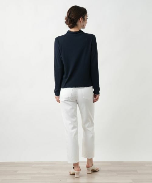 Leilian / レリアン その他パンツ | クロップドホワイトデニム【L JEANS】 | 詳細3