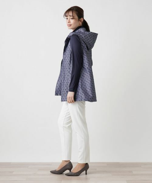 Leilian / レリアン テーラードジャケット | 総柄フーデッドベスト | 詳細2