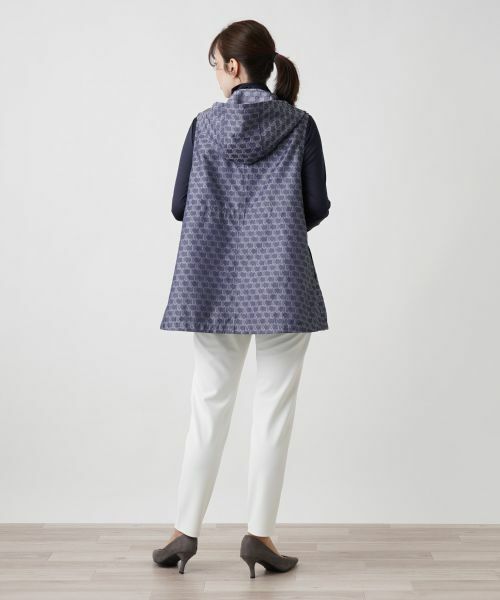 Leilian / レリアン テーラードジャケット | 総柄フーデッドベスト | 詳細3