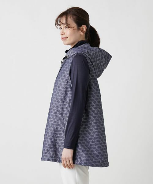 Leilian / レリアン テーラードジャケット | 総柄フーデッドベスト | 詳細7