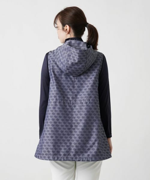 Leilian / レリアン テーラードジャケット | 総柄フーデッドベスト | 詳細8
