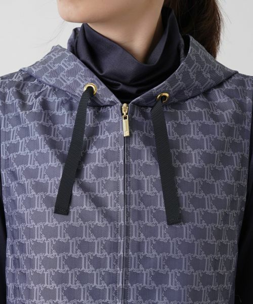 Leilian / レリアン テーラードジャケット | 総柄フーデッドベスト | 詳細9
