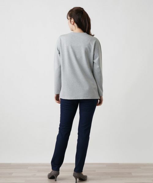 Leilian / レリアン スウェット | バックモチーフカットソー | 詳細3