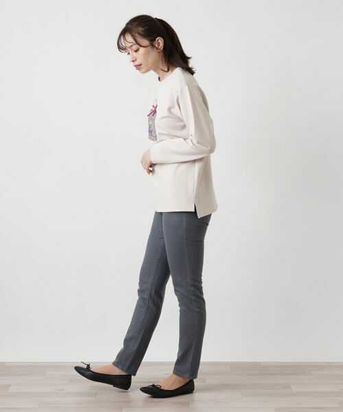 Leilian / レリアン スウェット | バックモチーフカットソー | 詳細6