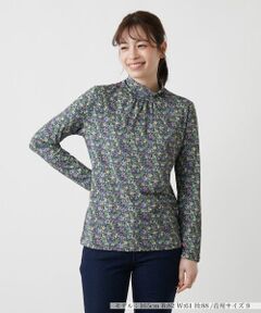 Leilian / レリアン カットソー | 小花柄ハイネックカットソー