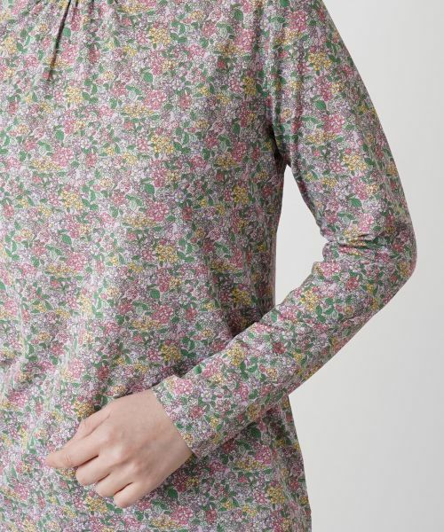 Leilian / レリアン カットソー | 小花柄ハイネックカットソー | 詳細13