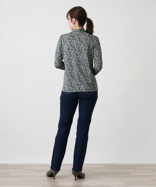 Leilian / レリアン カットソー | 小花柄ハイネックカットソー | 詳細3