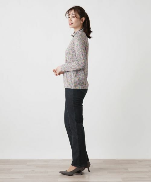 Leilian / レリアン カットソー | 小花柄ハイネックカットソー | 詳細5