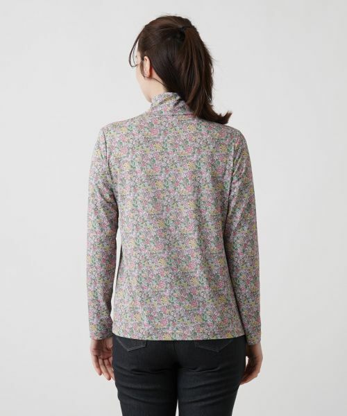 Leilian / レリアン カットソー | 小花柄ハイネックカットソー | 詳細9