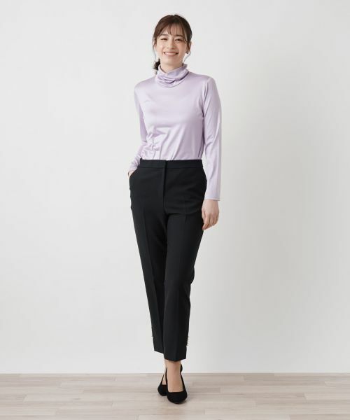 Leilian / レリアン その他パンツ | ヘムスリットテーパードパンツ | 詳細1