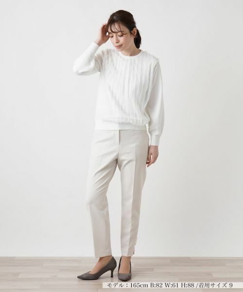 Leilian / レリアン その他パンツ | ヘムスリットテーパードパンツ | 詳細4