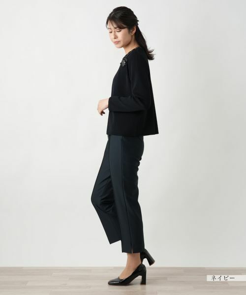 Leilian / レリアン その他パンツ | センタープレスクロップドパンツ | 詳細11