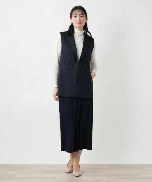 Leilian / レリアン テーラードジャケット | 洗えるジレ | 詳細1