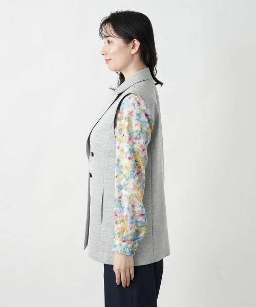 Leilian / レリアン テーラードジャケット | 洗えるジレ | 詳細13