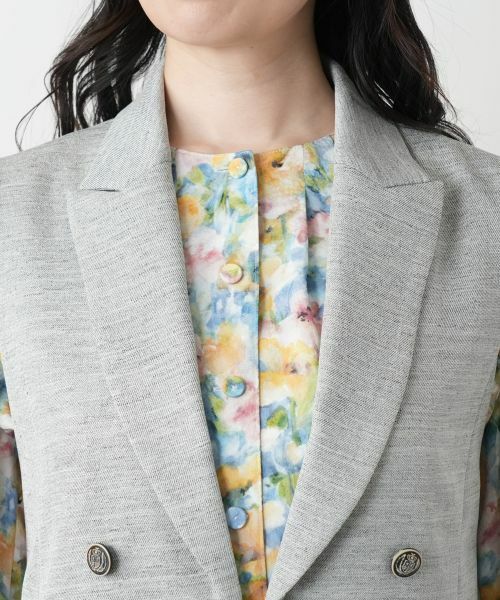 Leilian / レリアン テーラードジャケット | 洗えるジレ | 詳細15