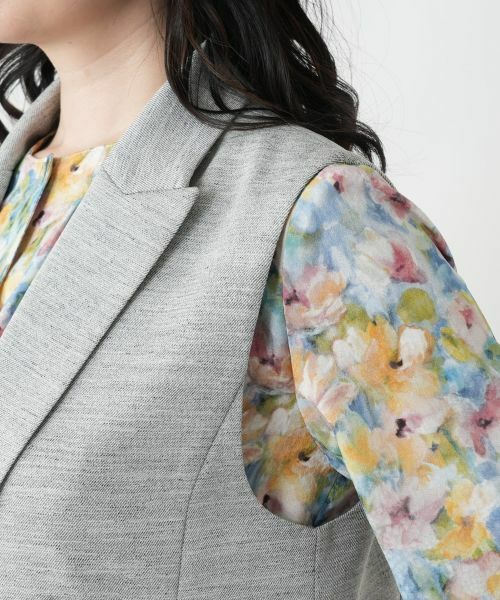 Leilian / レリアン テーラードジャケット | 洗えるジレ | 詳細17