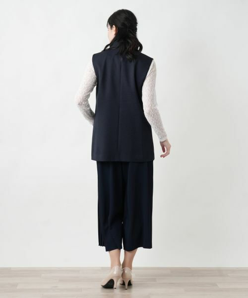 Leilian / レリアン テーラードジャケット | 洗えるジレ | 詳細3