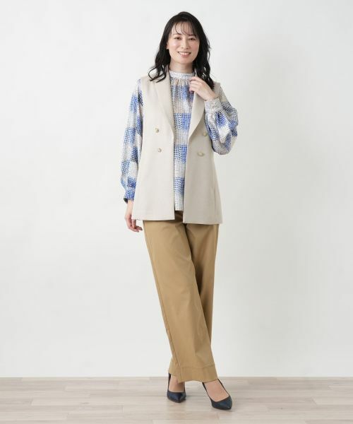 Leilian / レリアン テーラードジャケット | 洗えるジレ | 詳細5