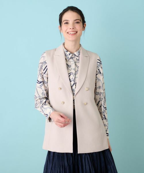 Leilian / レリアン テーラードジャケット | 洗えるジレ | 詳細8