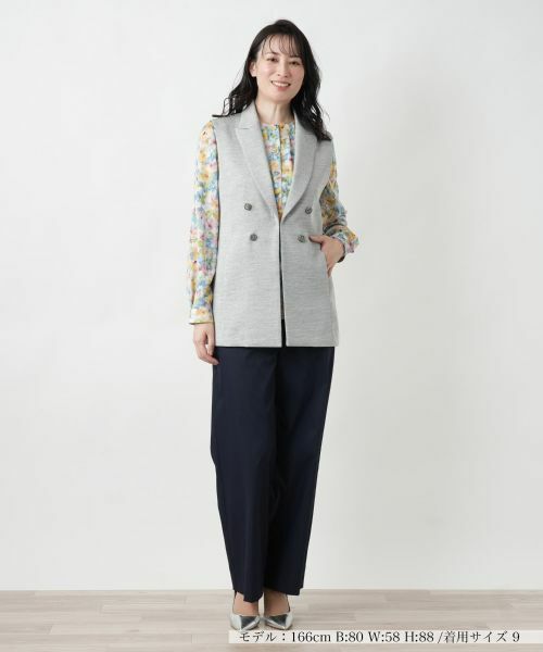 Leilian / レリアン テーラードジャケット | 洗えるジレ | 詳細9