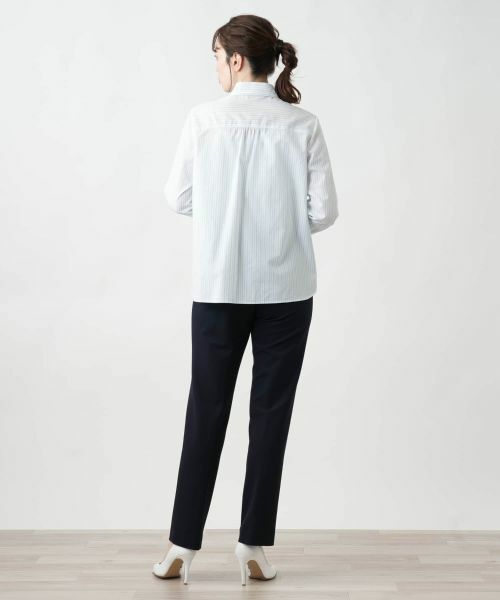 Leilian / レリアン シャツ・ブラウス | ストライプブラウス | 詳細3