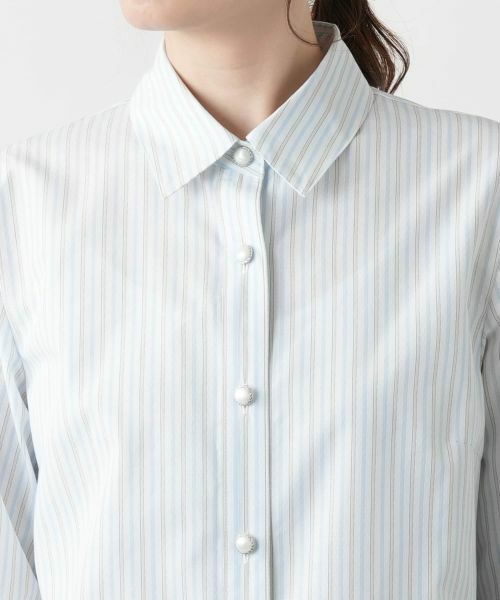 Leilian / レリアン シャツ・ブラウス | ストライプブラウス | 詳細7