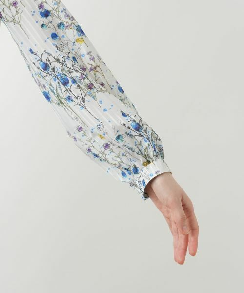 Leilian / レリアン シャツ・ブラウス | プリントバンドカラーブラウス | 詳細10