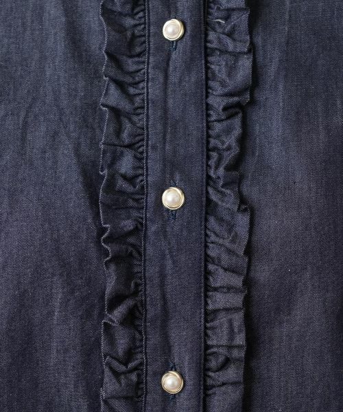 Leilian / レリアン シャツ・ブラウス | フリルデニムブラウス | 詳細13