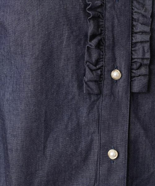 Leilian / レリアン シャツ・ブラウス | フリルデニムブラウス | 詳細14