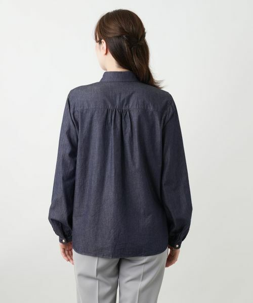 Leilian / レリアン シャツ・ブラウス | フリルデニムブラウス | 詳細6
