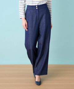 Leilian / レリアン その他パンツ | デニム調ワイドパンツ
