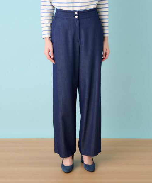 Leilian / レリアン その他パンツ | デニム調ワイドパンツ | 詳細10