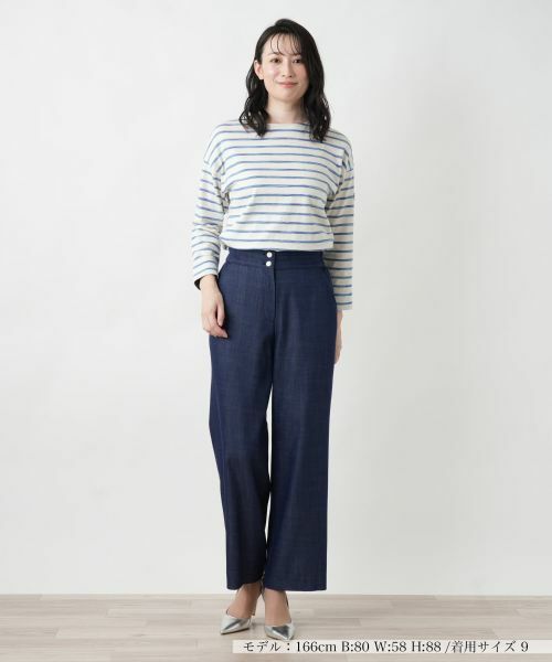 Leilian / レリアン その他パンツ | デニム調ワイドパンツ | 詳細18