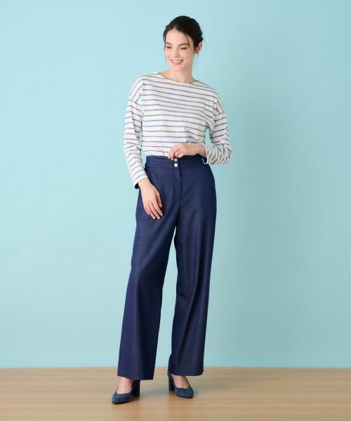 Leilian / レリアン その他パンツ | デニム調ワイドパンツ | 詳細3