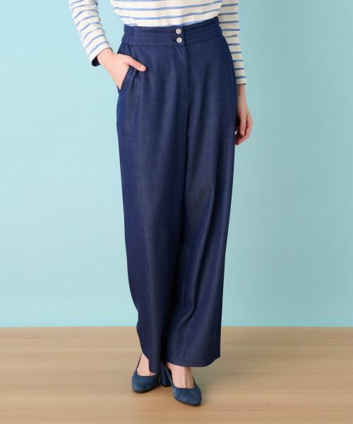 Leilian / レリアン その他パンツ | デニム調ワイドパンツ | 詳細8